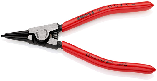 Knipex 46 11 A0 Pinza Para Anillos De Retención Para Anillos De Retención Exteriores De Ejes Acabado Pavonado 140 Mm