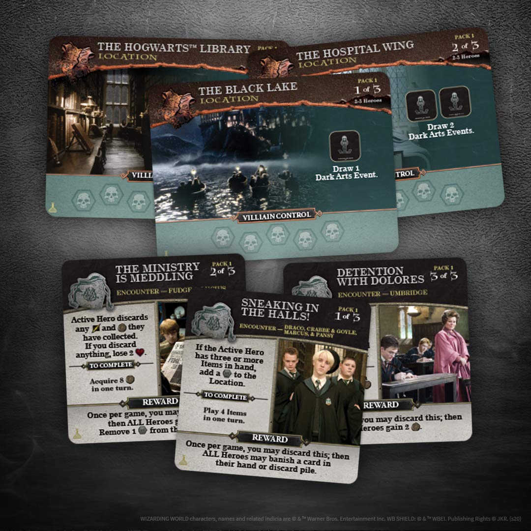 Expansión de Construcción de Mazos USAopoly Harry Potter Batalla de Hogwarts Amuletos y Pociones Segunda Expansión