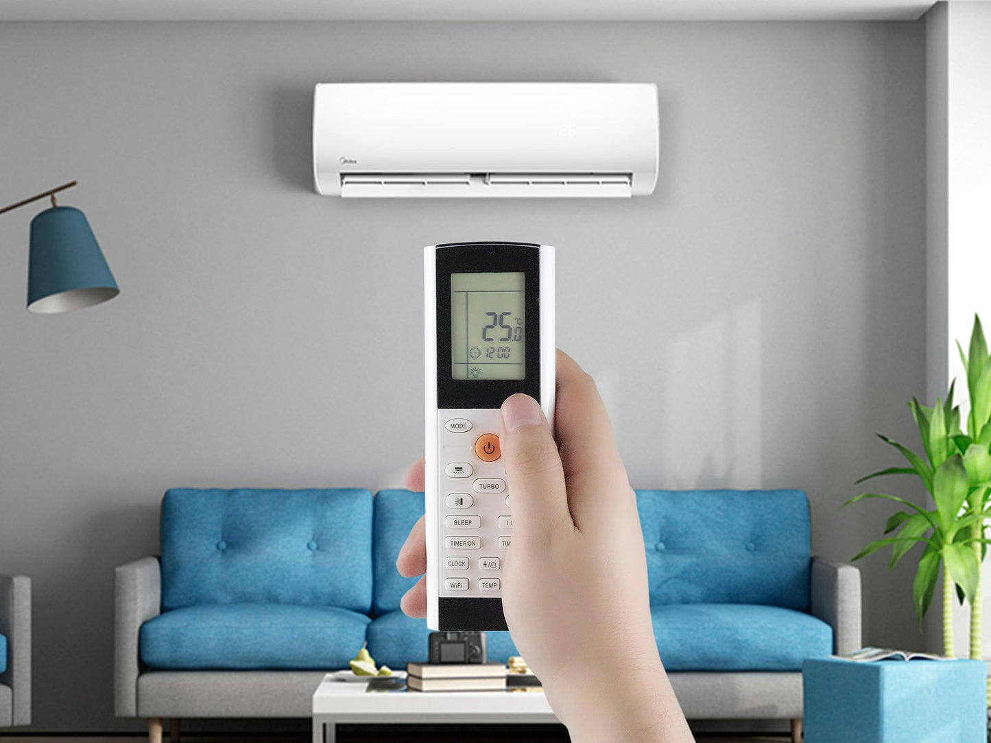 CONTROL EXPERT Control Remoto Compatible con Trane Benelux Gree Minisplit Yac1fb5 Yac1fb7 Aire Acondicionado