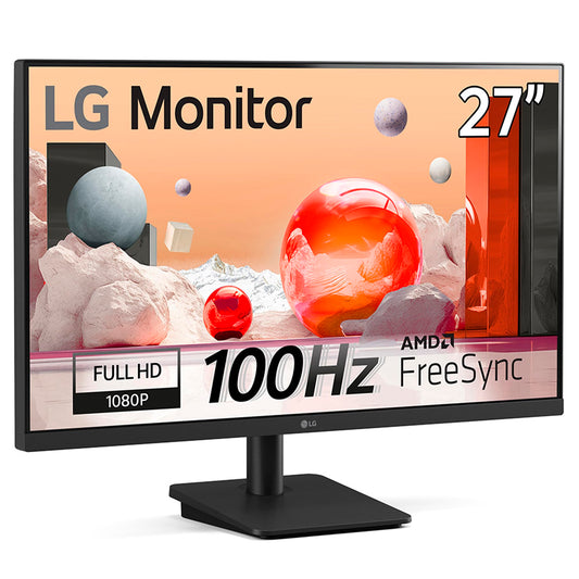 LG Monitor 27MS500-B IPS Full HD (1920 x 1080) 27" Refresh Rate 100 Hz, Tiempo de Respuesta de 5 ms (GtG), Contrast Ratio 1000:01:00