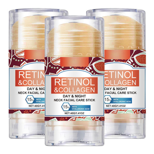 Barra de cuidado facial para el cuello con retinol y colágeno, suero reafirmante en barra con retinol, crema hidratante en barra con retinol y colágeno con ácido hialurónico (3)