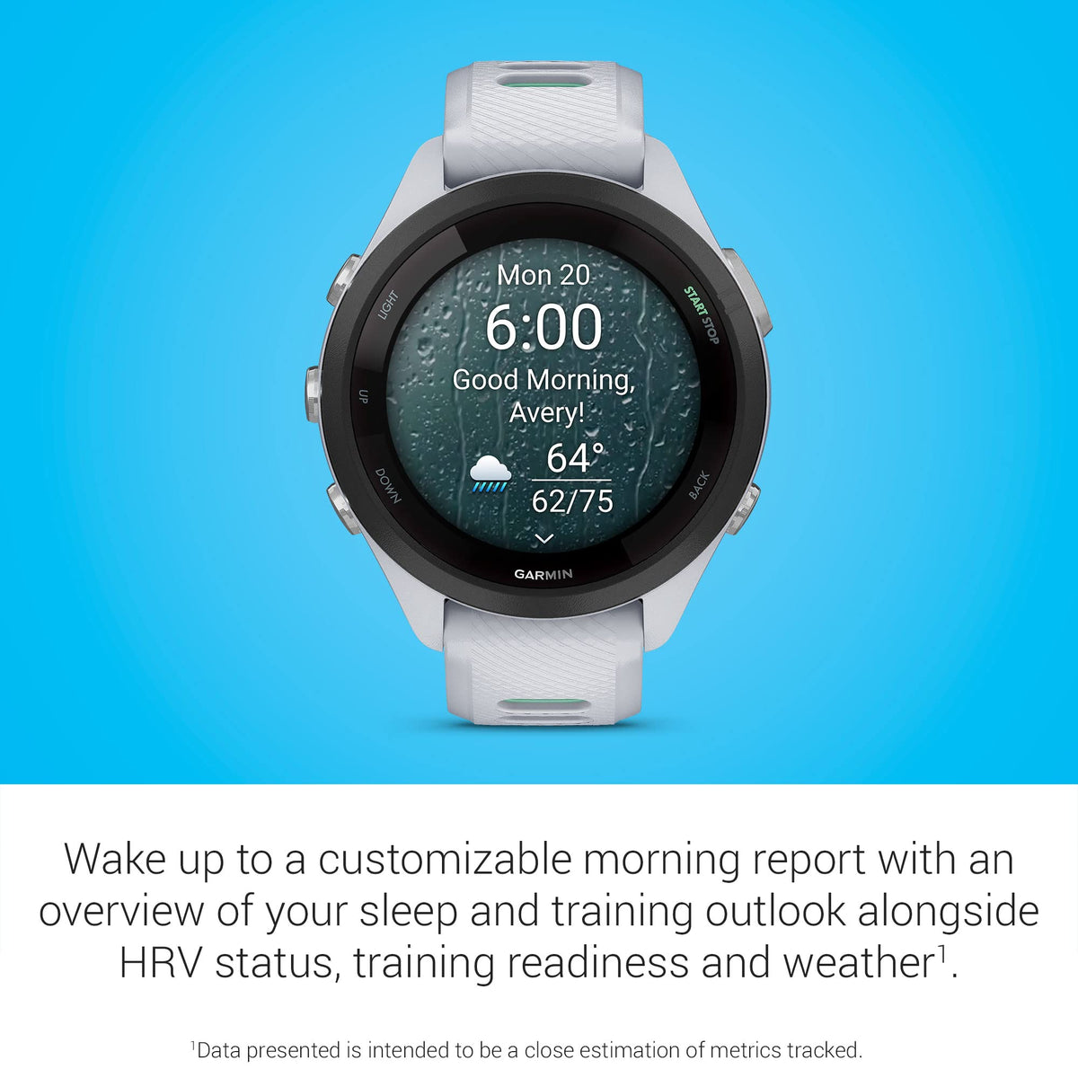 Reloj Garmin Forerunner 265S Blanco 42mm con Función de Música