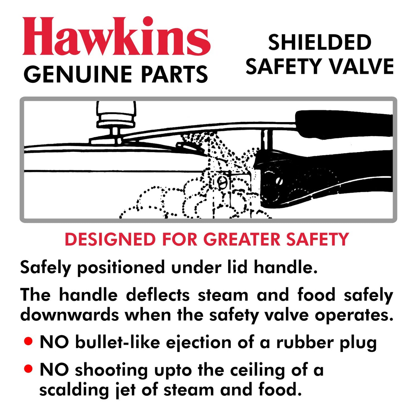 Hawkins B1010 - Válvula de seguridad para olla de presión, 3 piezas, B1010-3 unidades