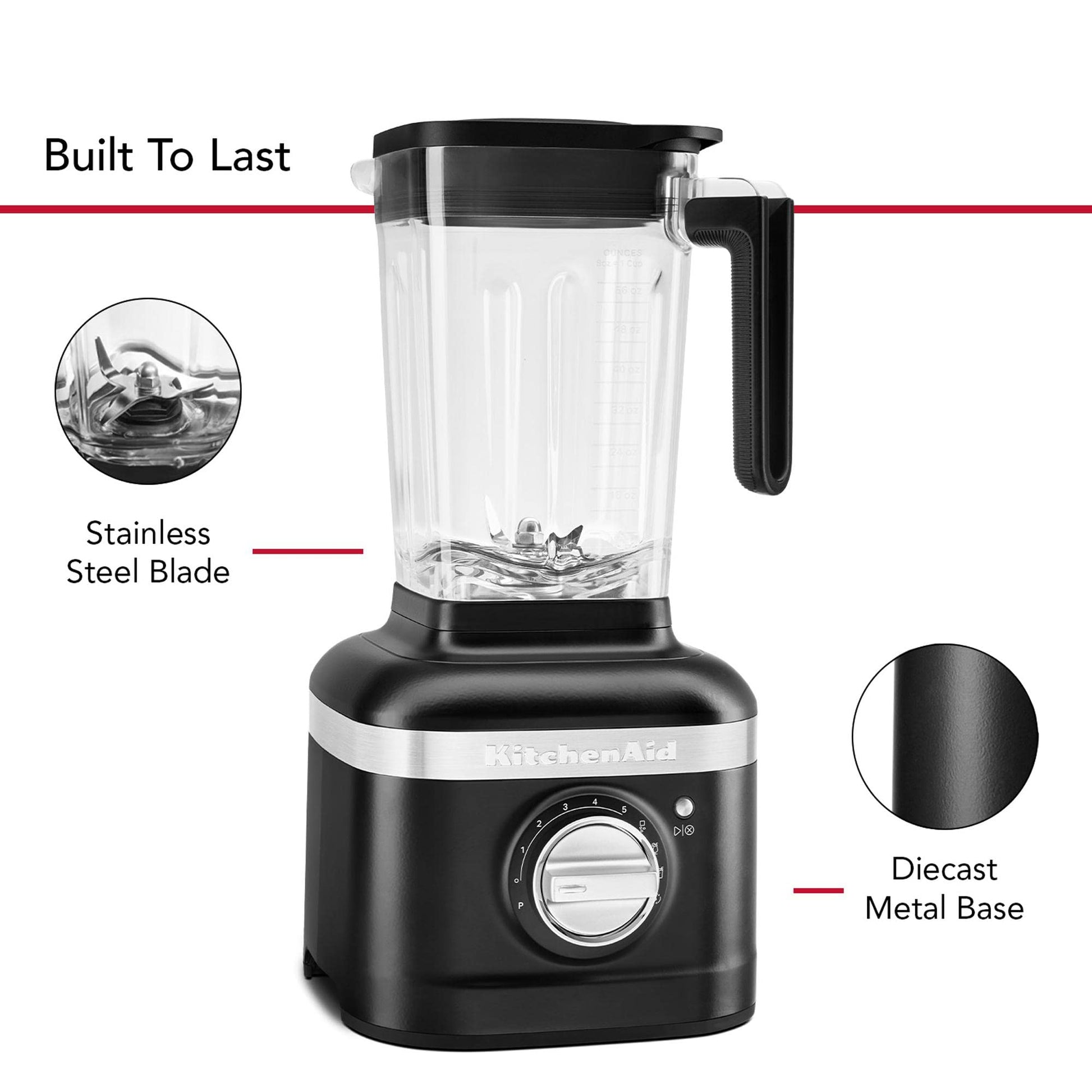 KitchenAid 7KSB4027MBM - Licuadora K400, Black Matte