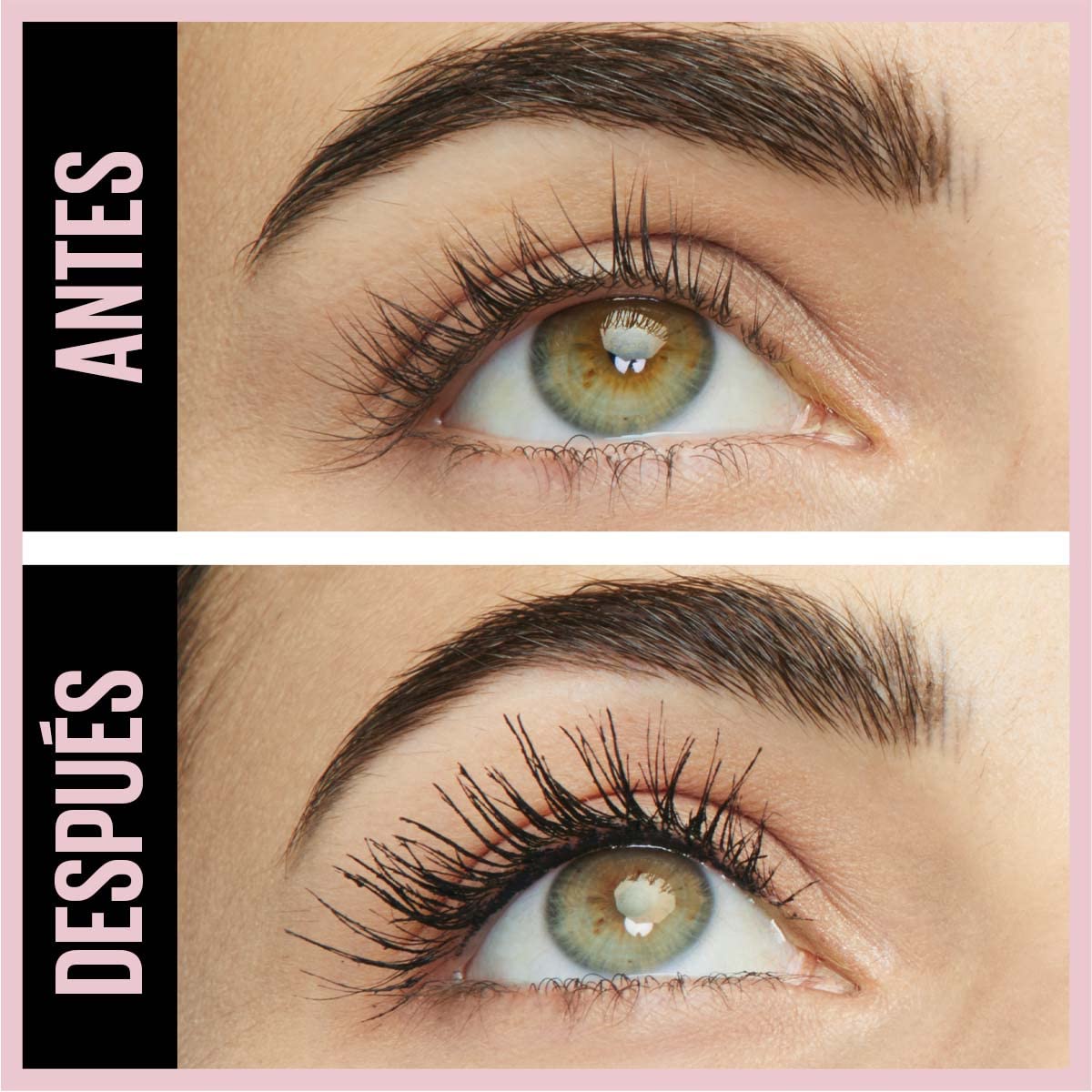 Maybelline, Mascara de pestañas lavable y brinda alargamiento Lash Sensational Sky High Cosmic Black ultra negro, 6ml