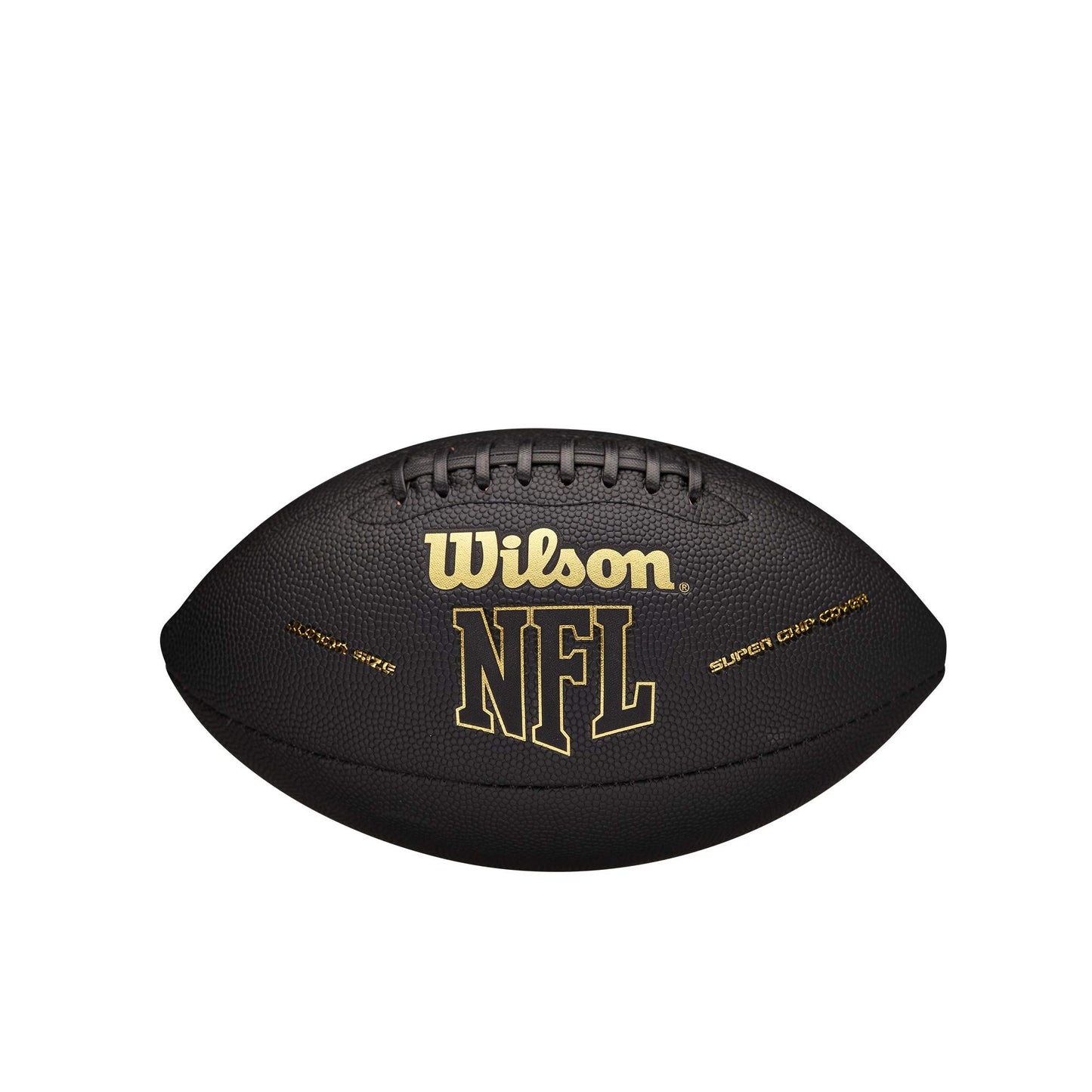 Balón de Fútbol Americano Wilson NFL Super Grip Negro Oro Junior para Niños
