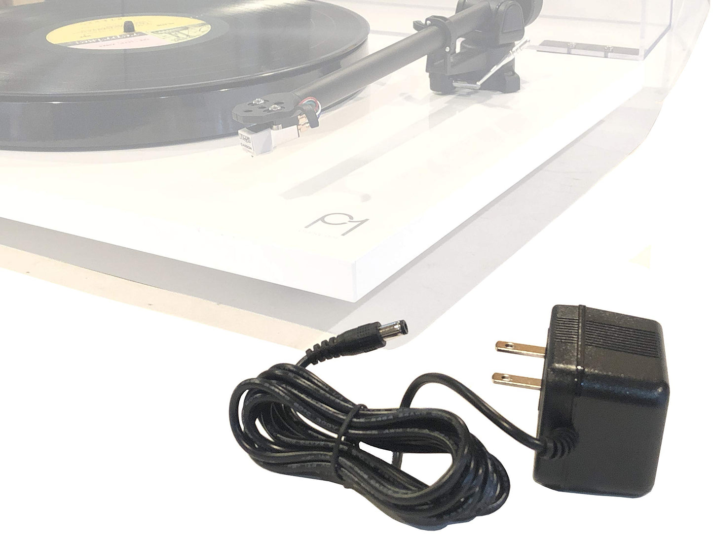 Kurrent Electric Fuente de alimentación para Tocadiscos Rega Planar 1, 2 & 3 - Certificación UL - Cable de 1.8 m con chamarra resistente y duradera