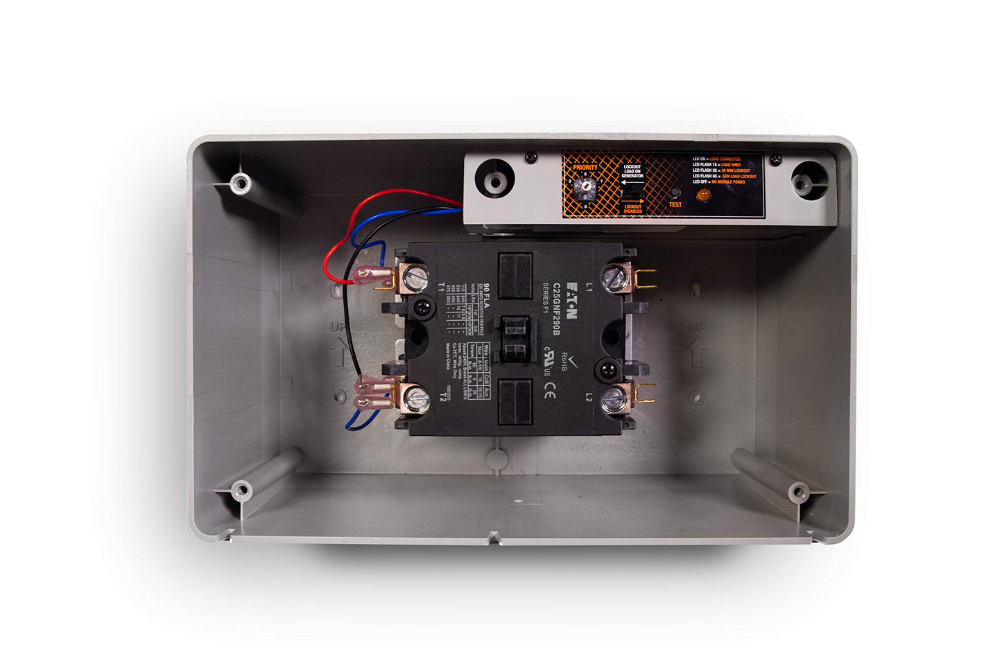 Generac 7006 Gestor de Carga de 100 amperios - Priorización de Carga eficiente y tecnología sin Cables para una gestión confiable de la energía, función de Bloqueo y visualización LED de Estado para