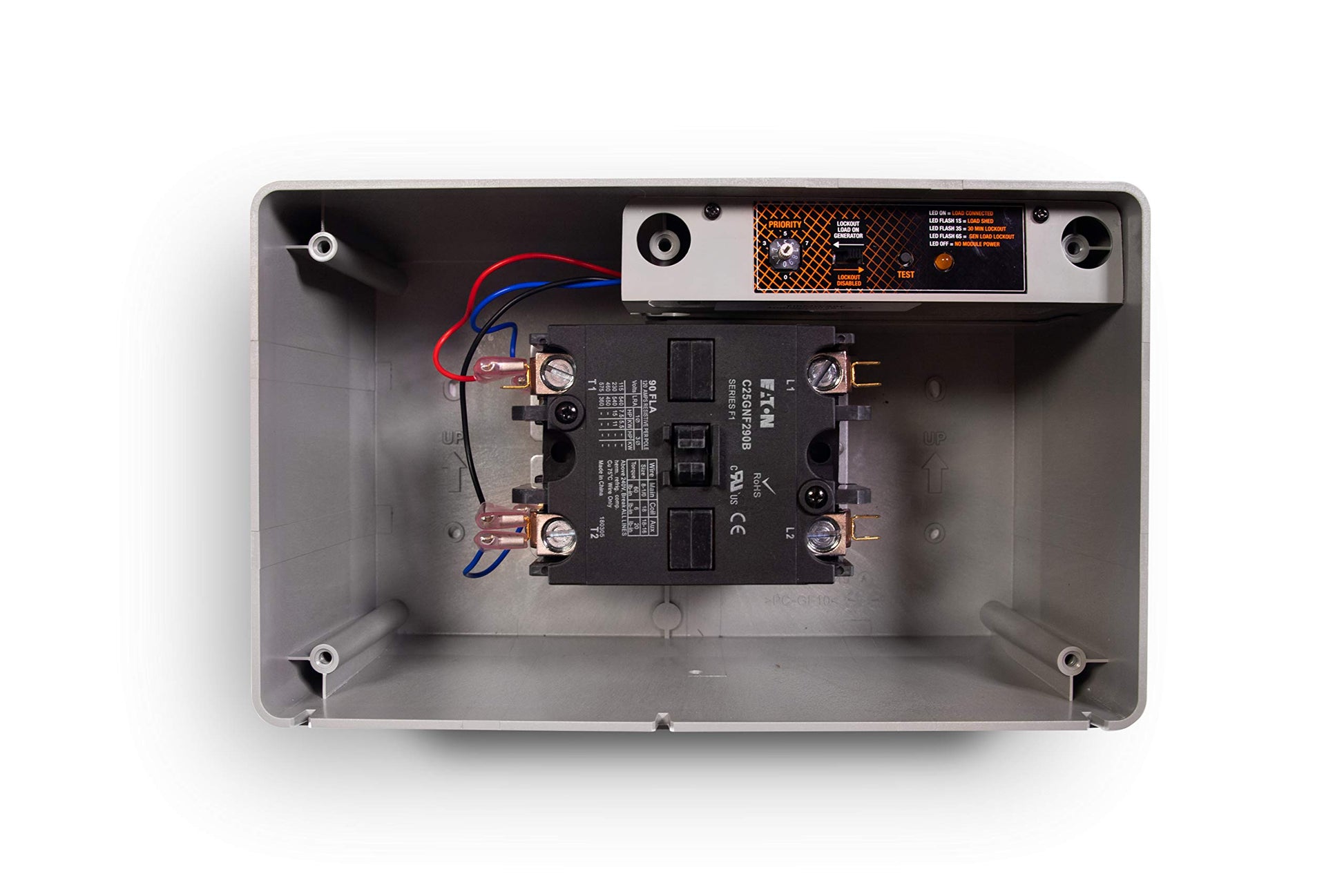 Generac 7006 Gestor de Carga de 100 amperios - Priorización de Carga eficiente y tecnología sin Cables para una gestión confiable de la energía, función de Bloqueo y visualización LED de Estado para