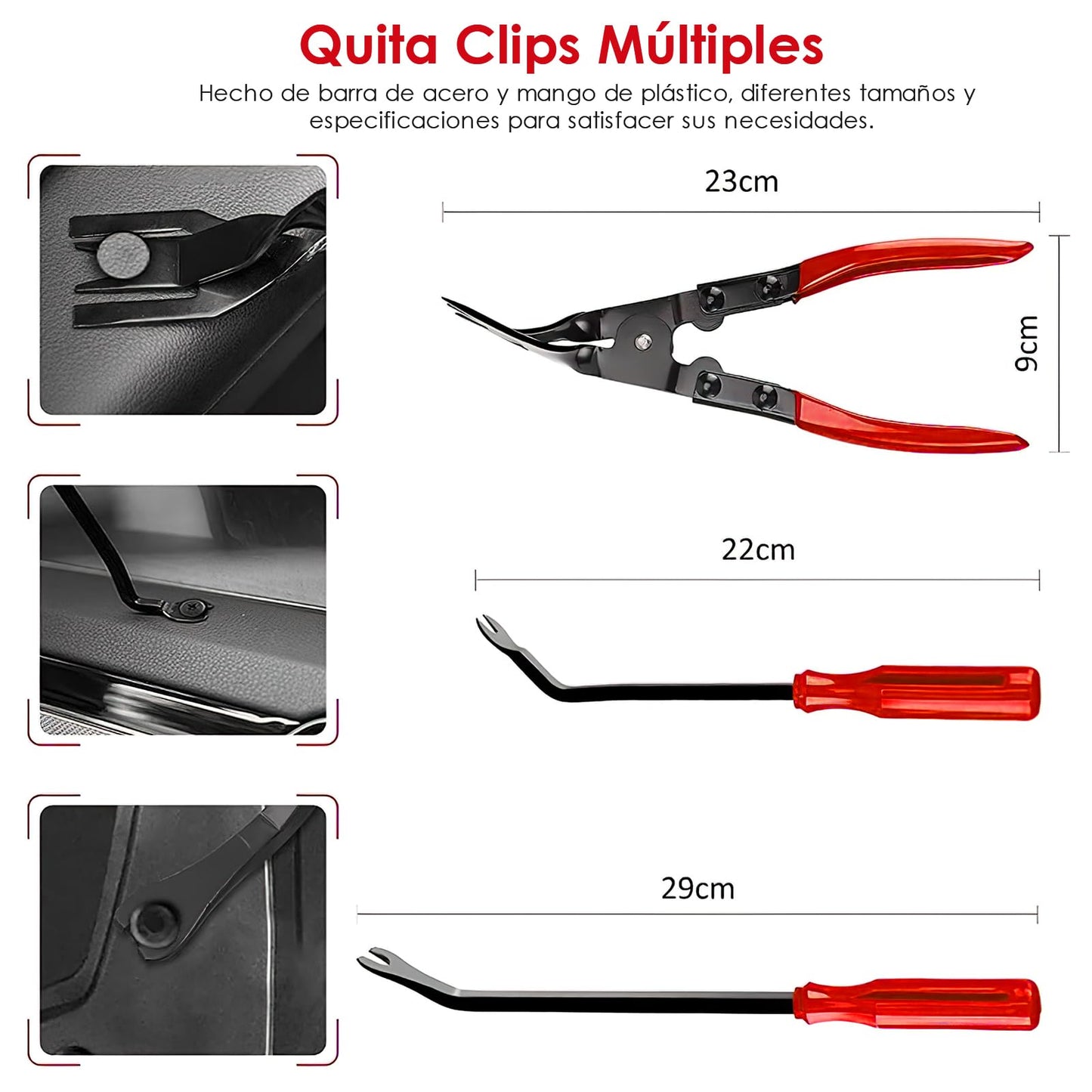 Herramientas de Extracción SHANDABULIU Interiores Automóviles Kit de 40 Piezas