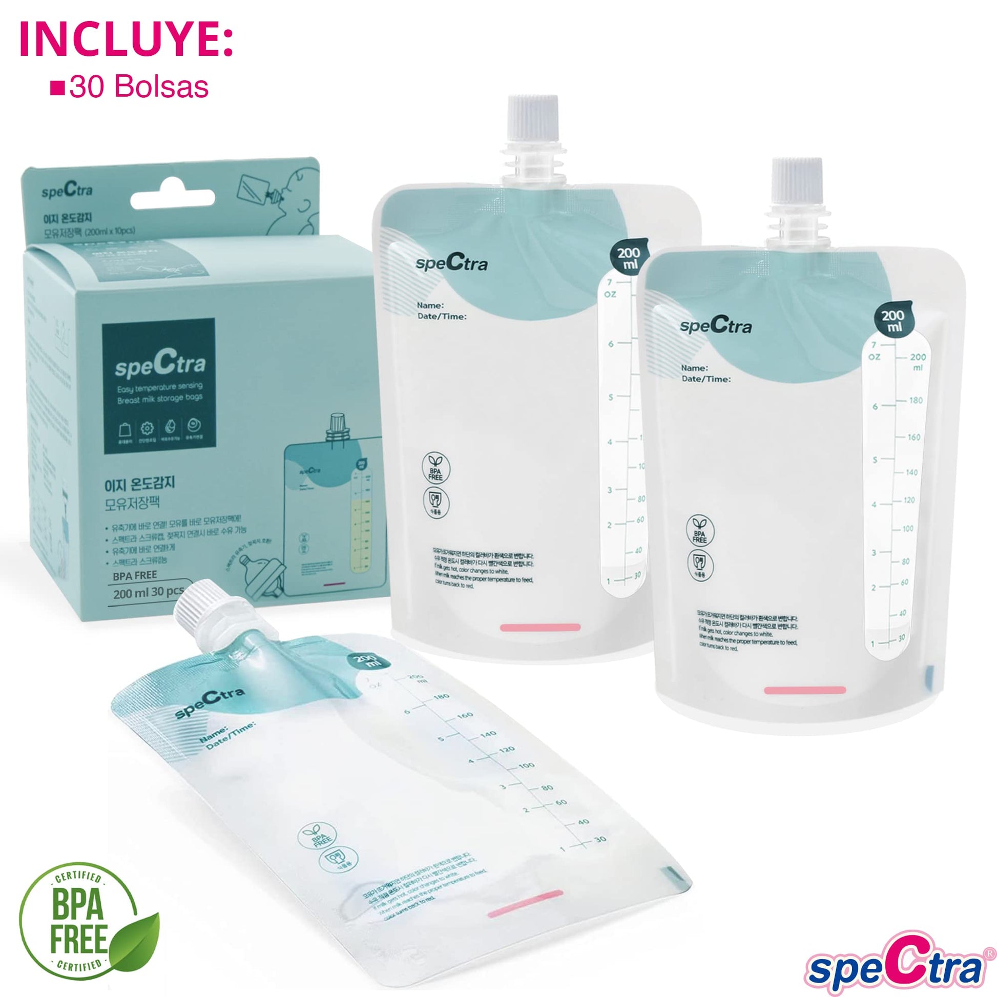 Kit de Bolsas de Almacenamiento de Leche Materna Spectra Repuesto Accesorio Original
