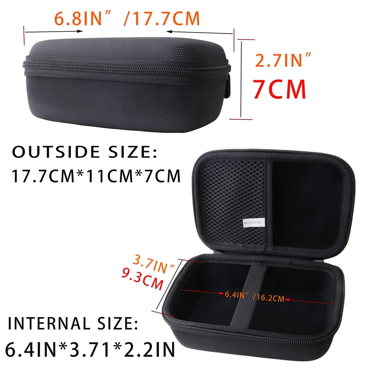JINMEI Hard EVA Carrying Case Compatible with Men’s 5-in-1 Electric Head Shaver. (Storage Case)