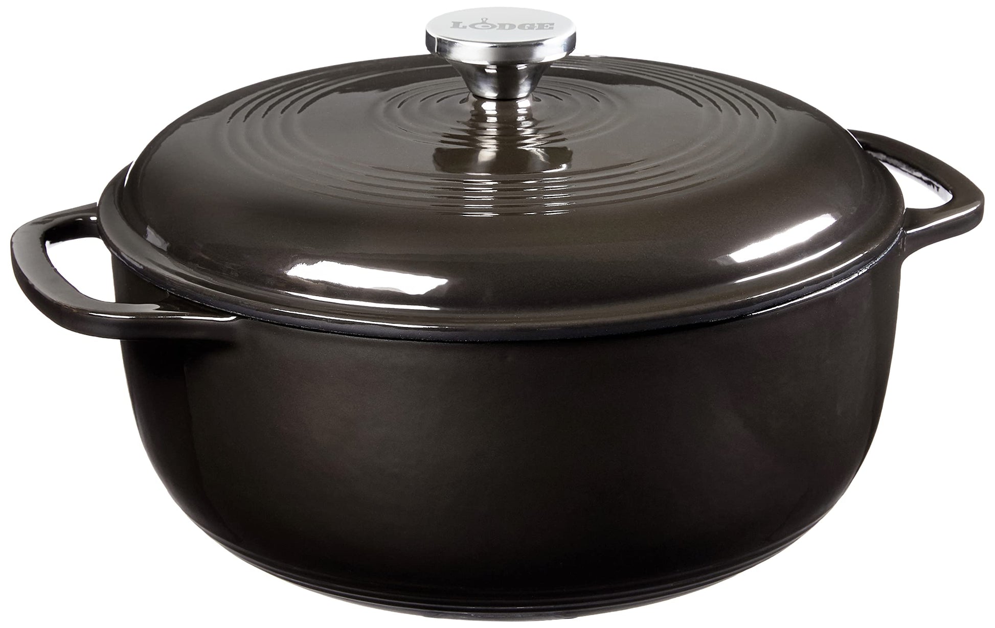 Horno holandés Lodge Color, Cromo(Midnight chrome), 6 qt, 1