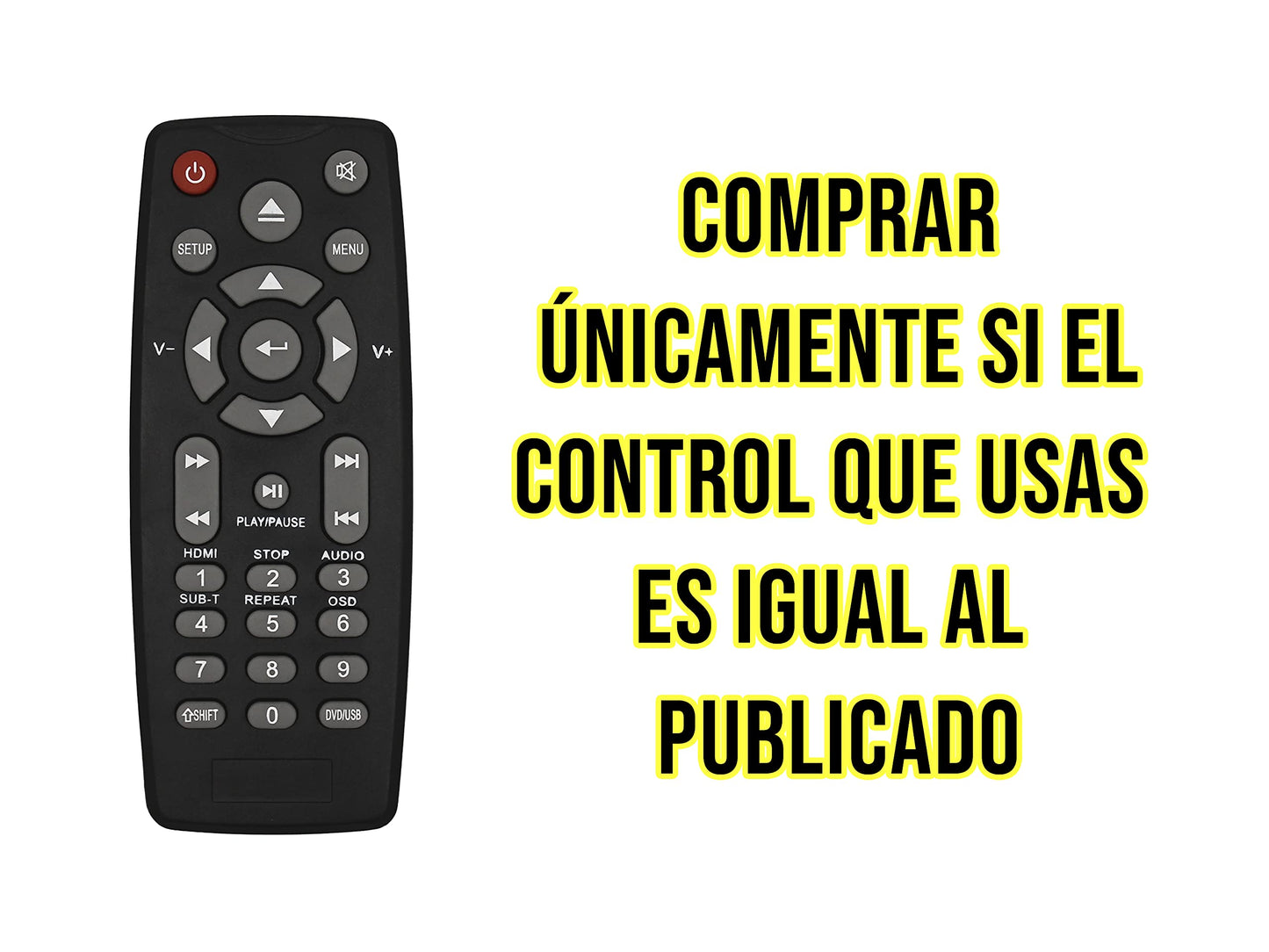 CONTROL EXPERT Control Remoto ATVIO, VIOS, SPELER para DVD, Directo