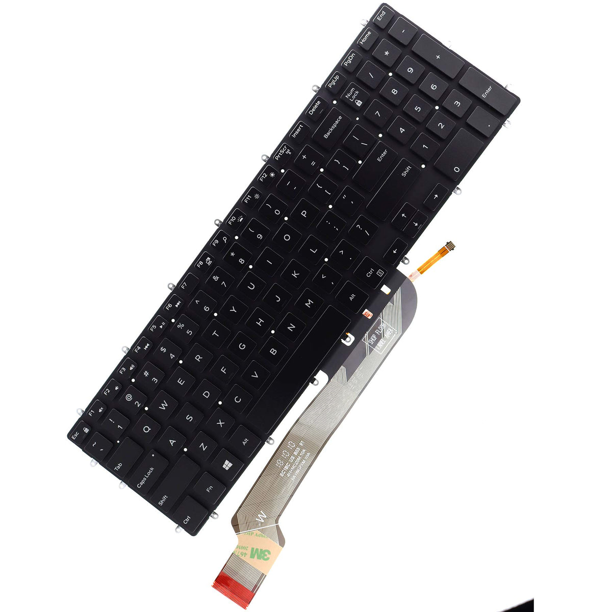 Teclado Retroiluminado Deal4GO Negro para Portátil Dell Inspiron 5565 5567 5570 5575 7588