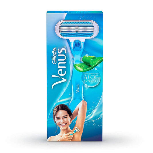 Mango de Afeitar Gillette Venus Azul con Cuchilla para Mujer