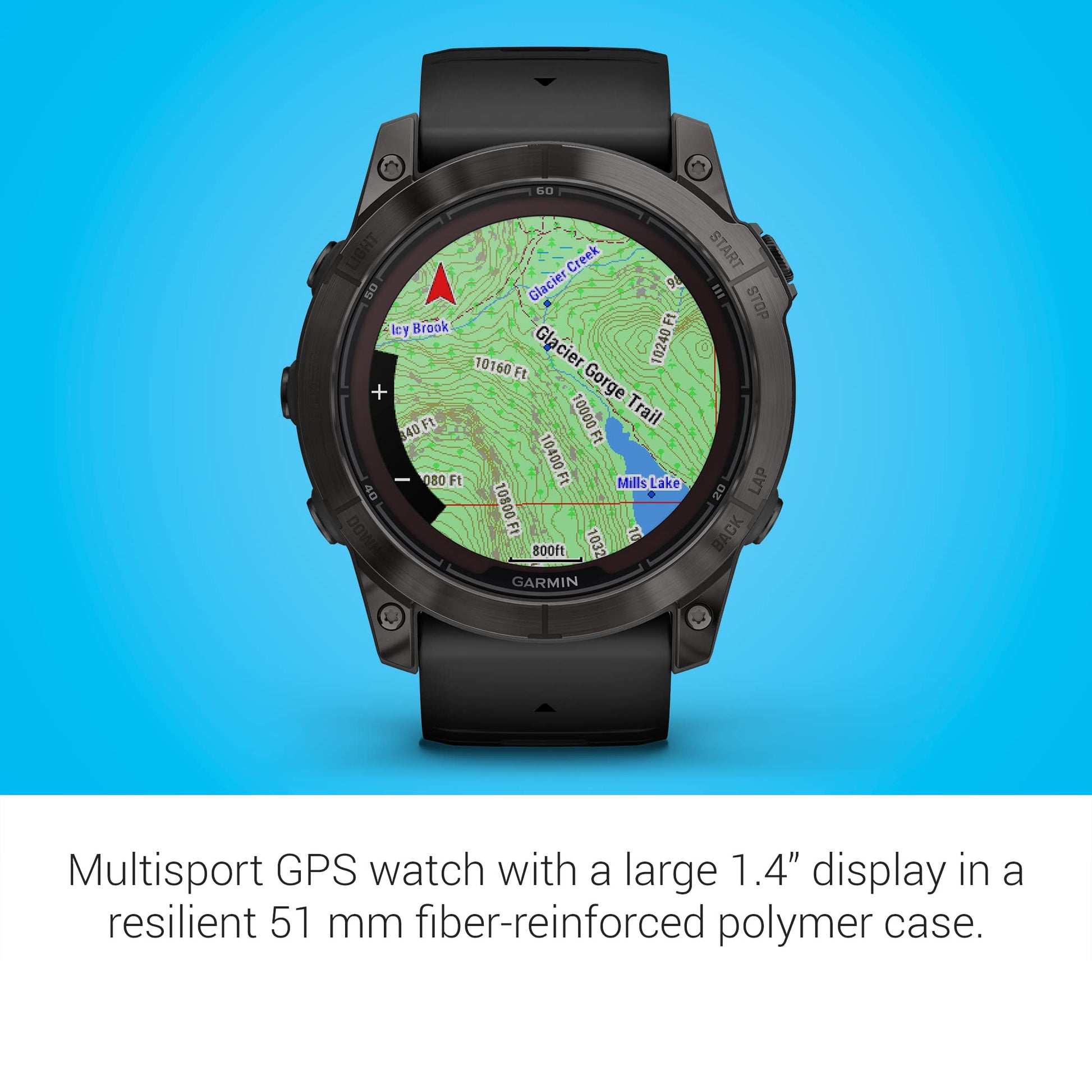 Garmin Fenix 7X Pro Zafiro Solar, Gris Carbon/Negro 51 mm