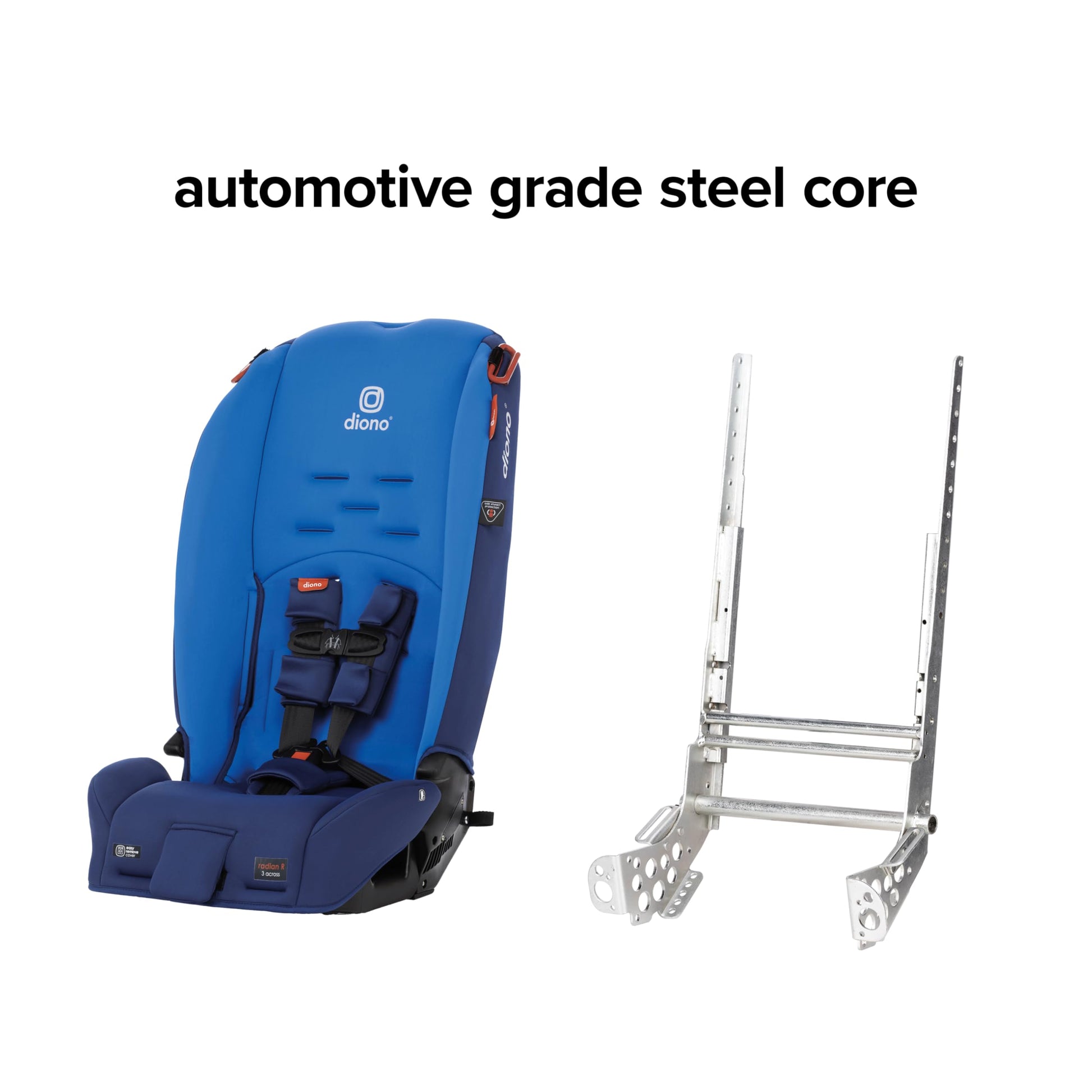 Diono Radian 3R, asiento de coche convertible 3 en 1, orientado trasero y orientado hacia adelante, asiento de coche de 10 años, ajuste delgado de 3 pulgadas, cielo azul