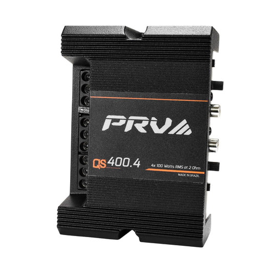 Amplificador de Audio Compacto PRV Audio QS400.4 Negro 4 Canales para Coche