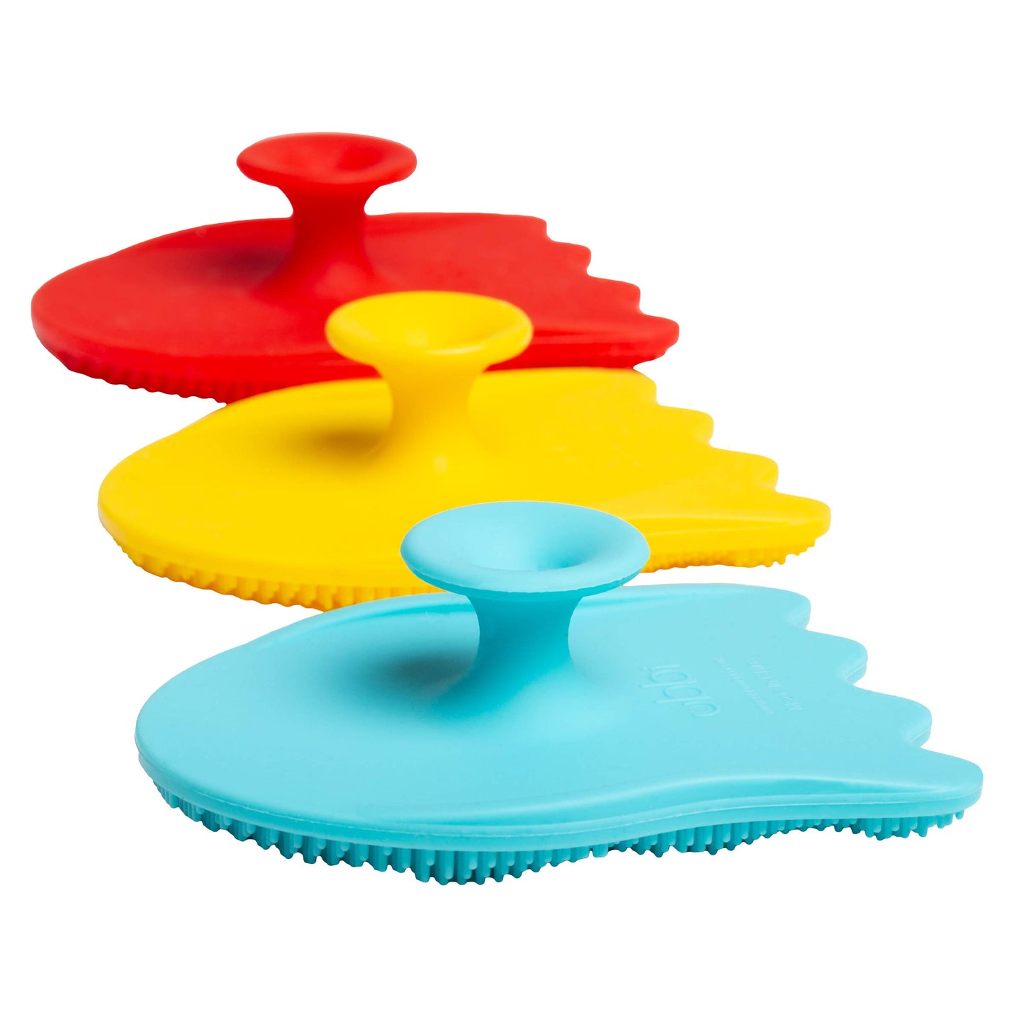 Cepillo Esponja Para Baño para Bebé Ubbi - Esponjas de baño de silicona con ventosa, 3 unidades