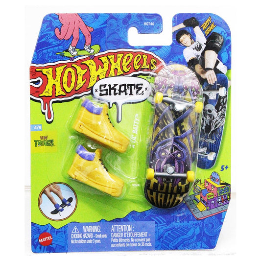 Hot Wheels Skate Vehículo de Juguete Patineta A Lil' Batty™ con Tenis para niños de 5 años en adelante