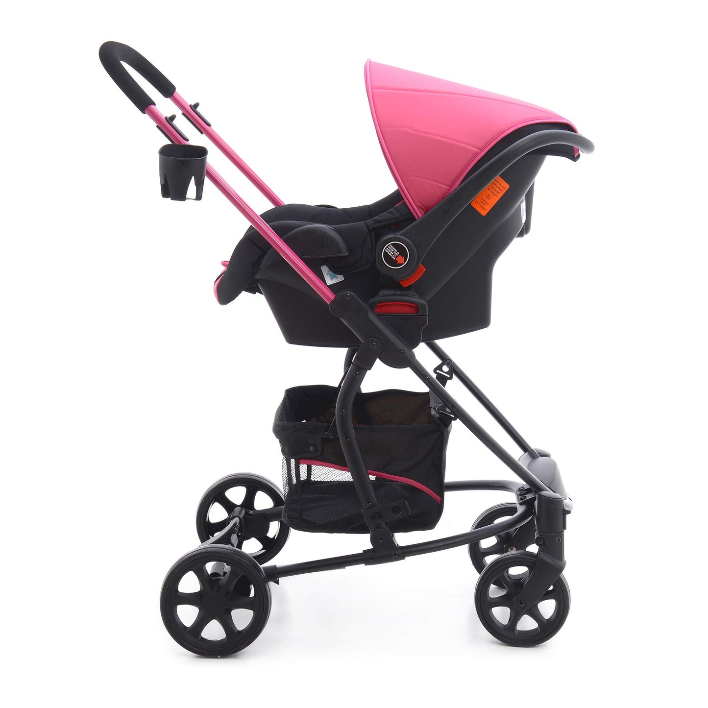Carriola Prinsel Alfa Ts rosa con Portabebé