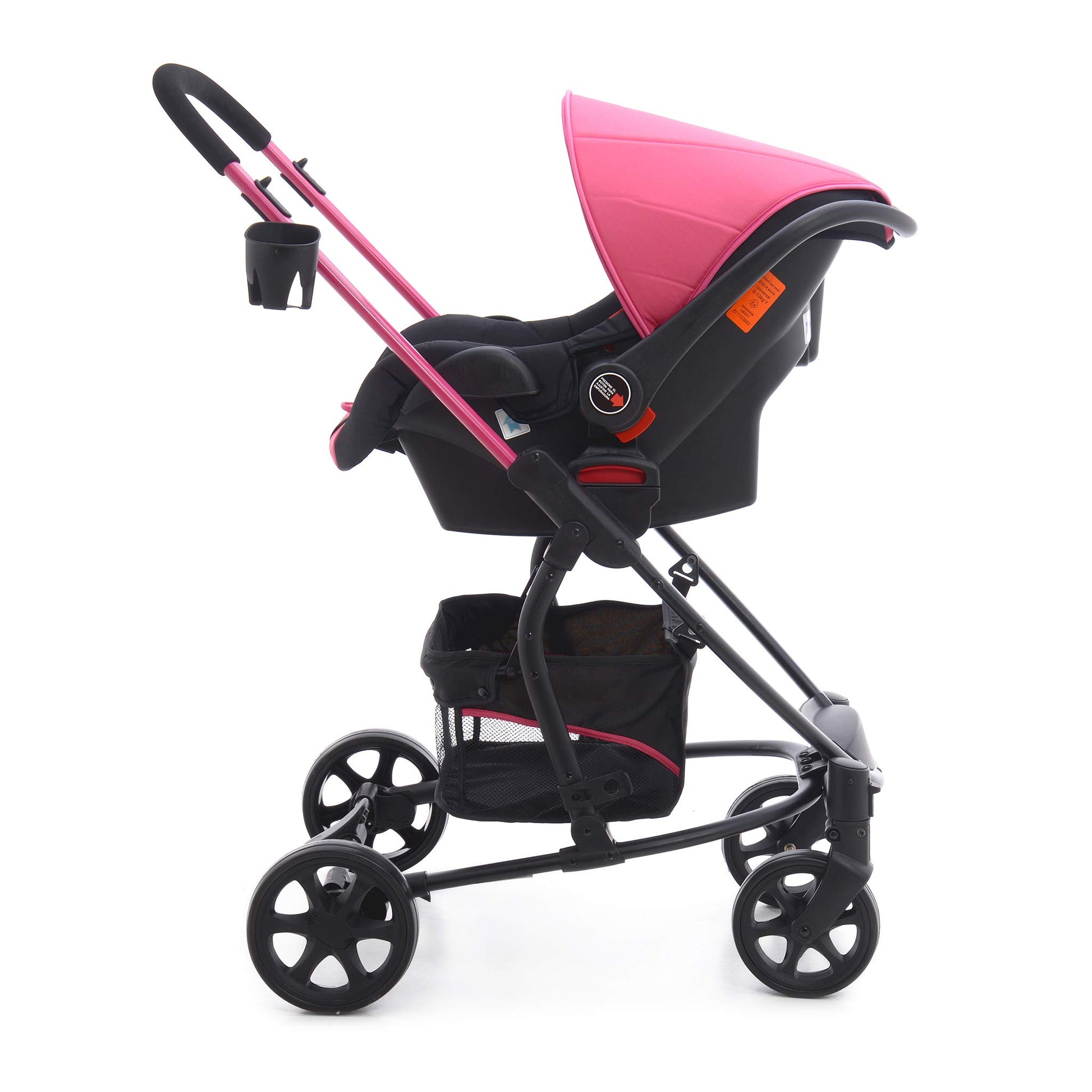 Carriola Prinsel Alfa Ts rosa con Portabebé