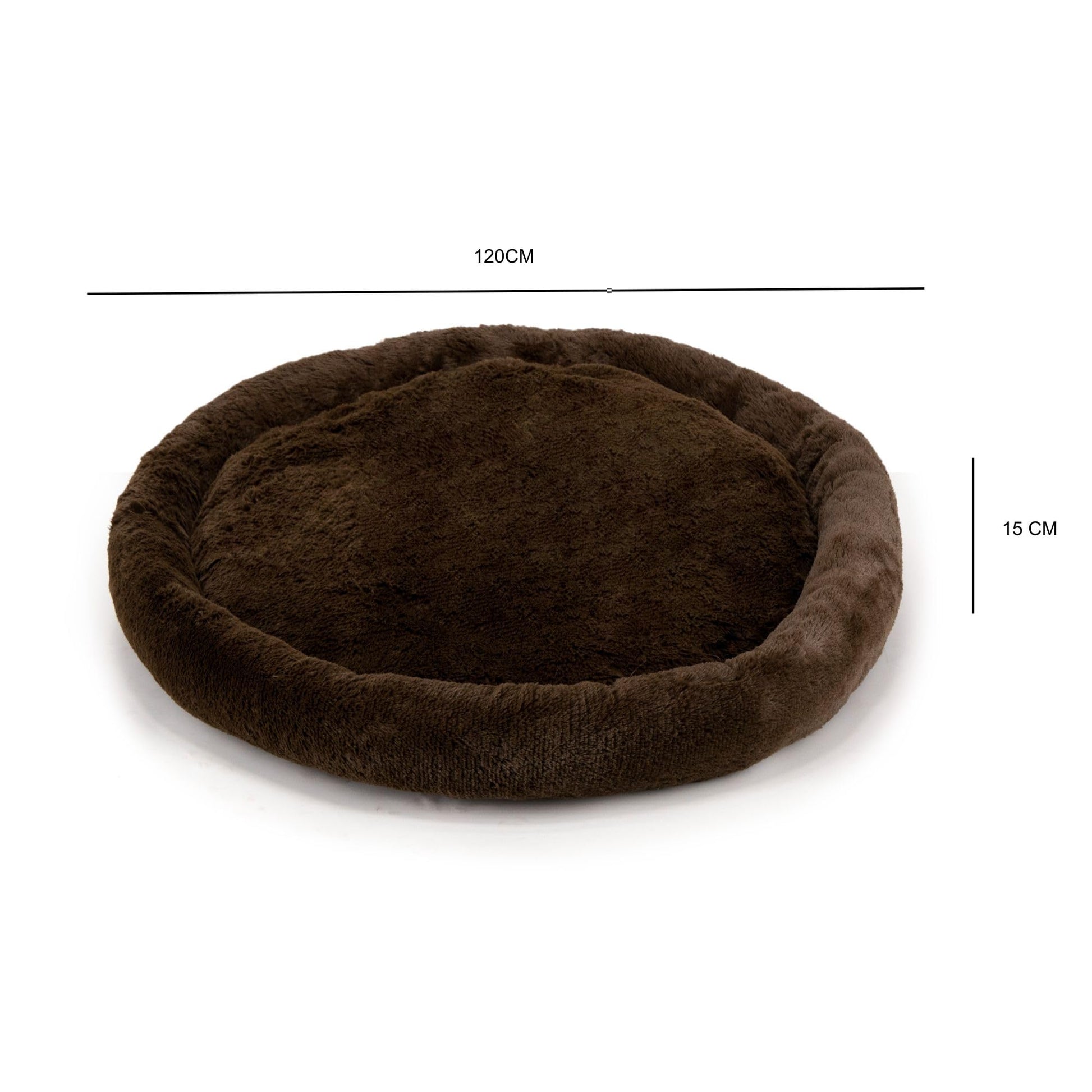 Cama para Perro PETS APPAREL HILLS Café Tipo Dona Anti Estrés XX-Large