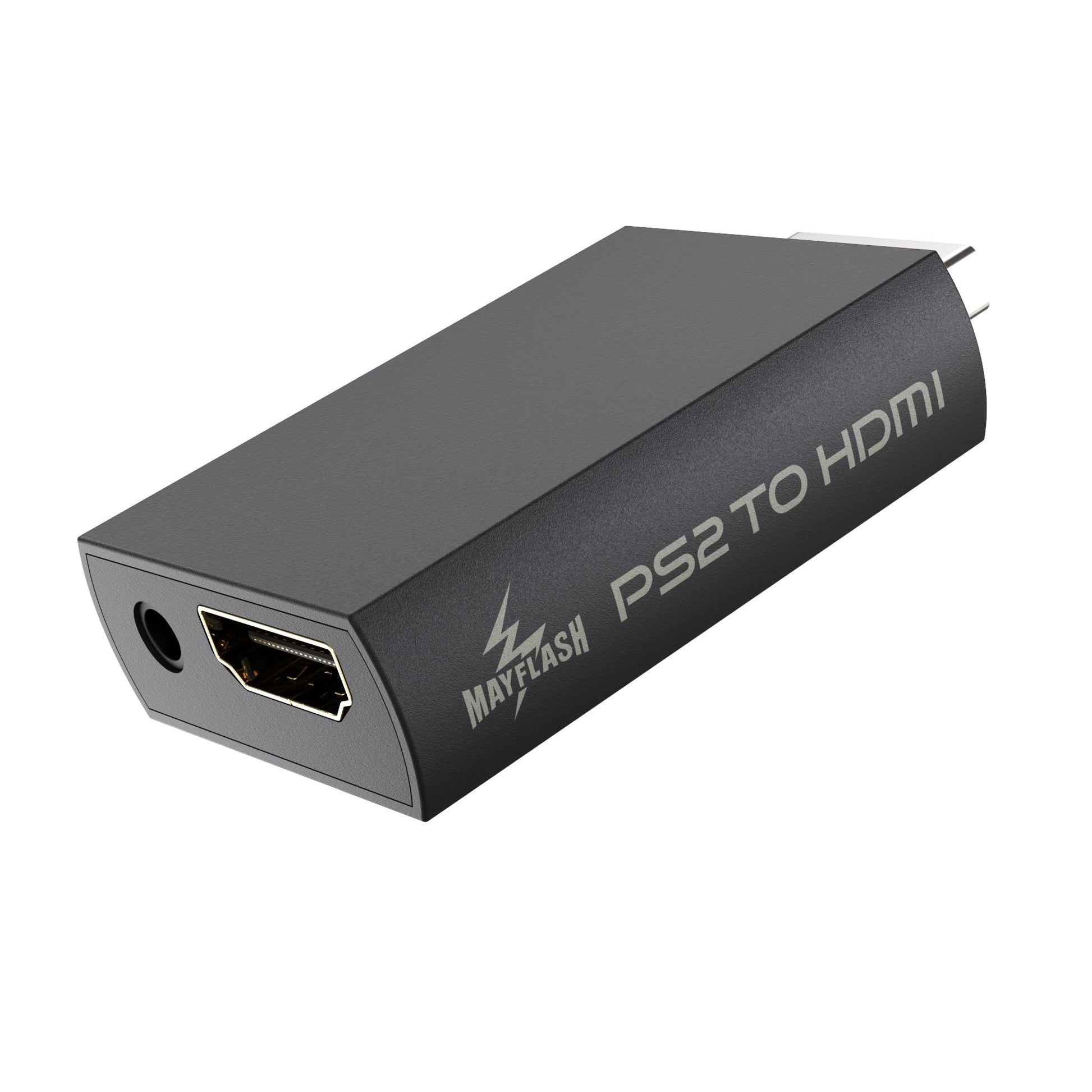 May Flash Adaptador convertidor PS2 a HDMI, convertidor de vídeo con Salida de Audio de 3,5 mm para TV HD y Monitor HDMI, Compatible con Todos los Modos de visualización PS2