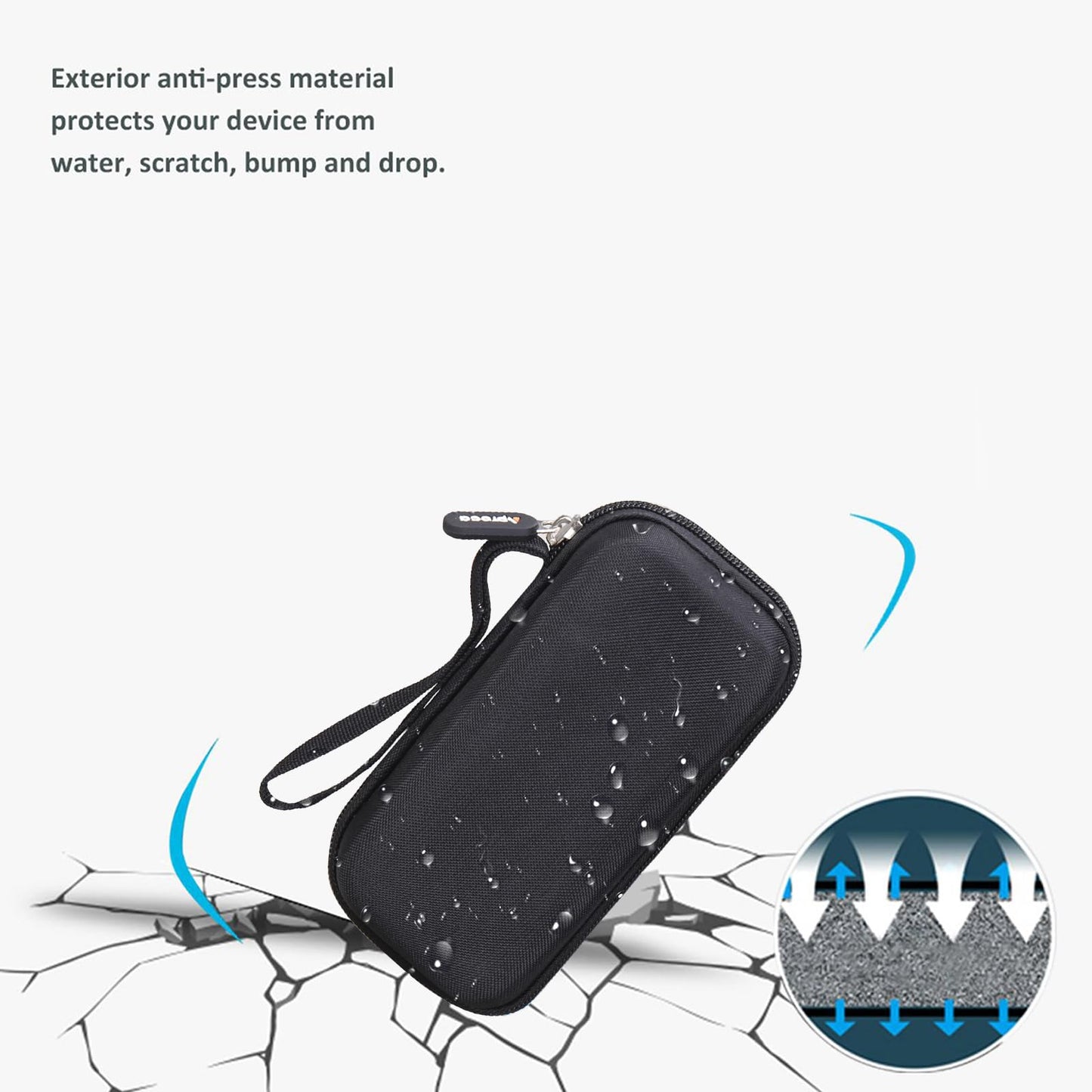 Aproca Hard Travel Carrying Case for Andis 17150 Profoil Lithium Shaver