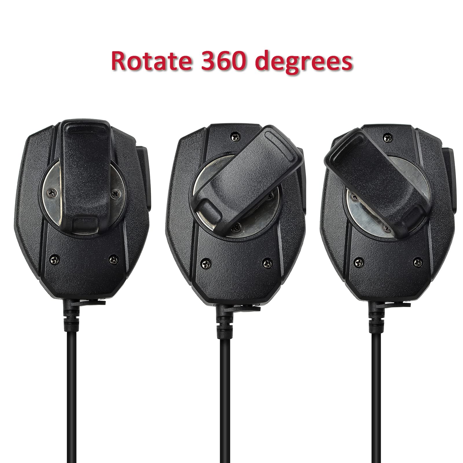 HYS Micrófono de altavoz remoto de radio de 2 vías para Motorola T200TP T260 T100 T100TP T402 T460 T465 T600 T605 T800 Talkabout Walkie Talkie Radio (paquete de 2)