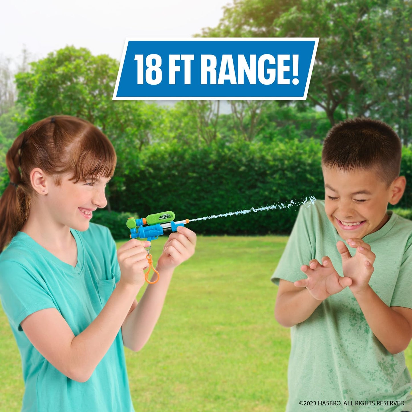 Pistola de Agua Nerf Nano Azul Paquete Doble
