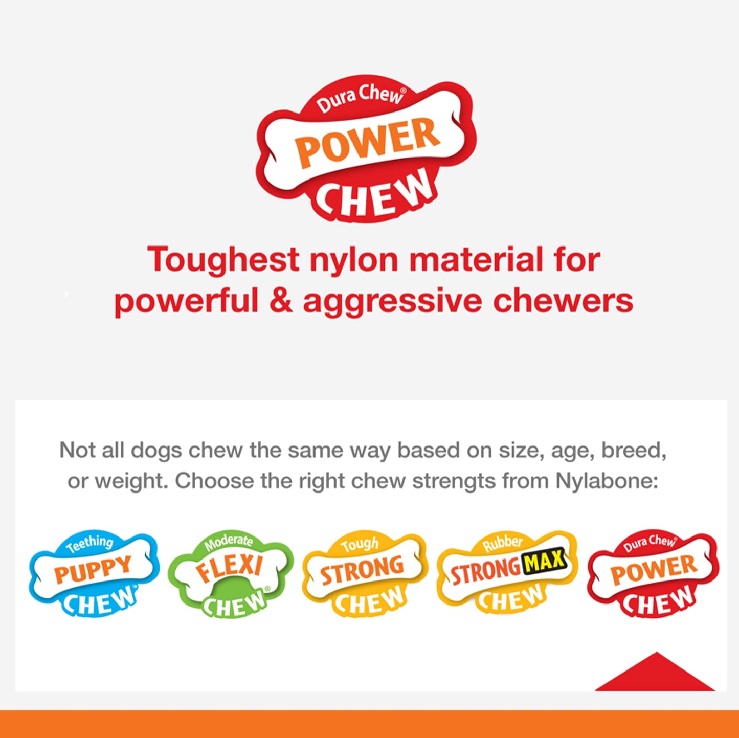 Juguete Para Perro, Marca Nylabone Hueso Power Chew Anillo Con Textura