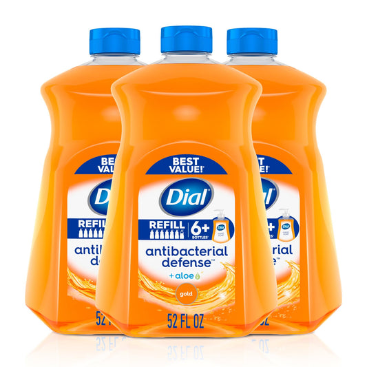 Jabón Líquido Antibacterial Dial Dorado Recarga 52 Onzas