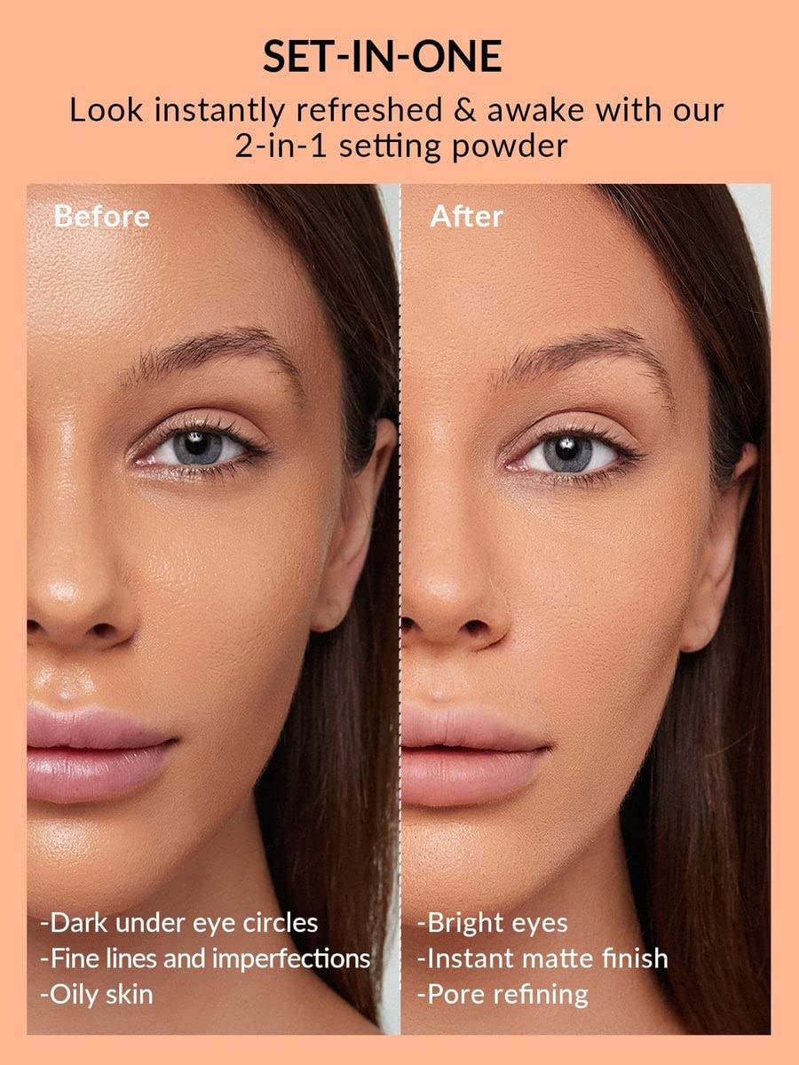 SHEGLAM Insta-Ready Face Powder Polvos fijadores sueltos debajo de los ojos - Cocoa Loco