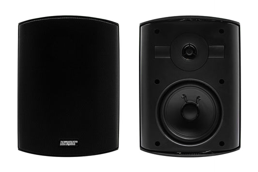 AWS502W Par de Bocinas Intemperie Negro