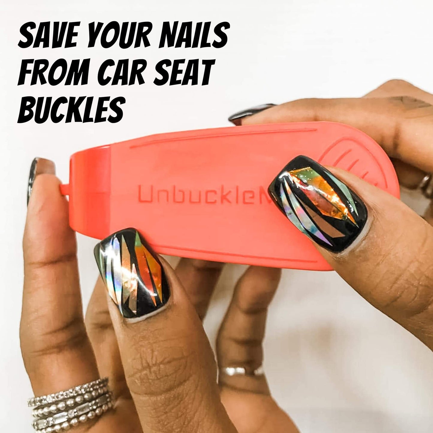 UnbuckleMe - Herramienta de liberación de hebilla de asiento de coche, ayuda fácil de abrir para artritis, uñas largas, niños mayores, empujador de botón para bebés, niños pequeños, asientos