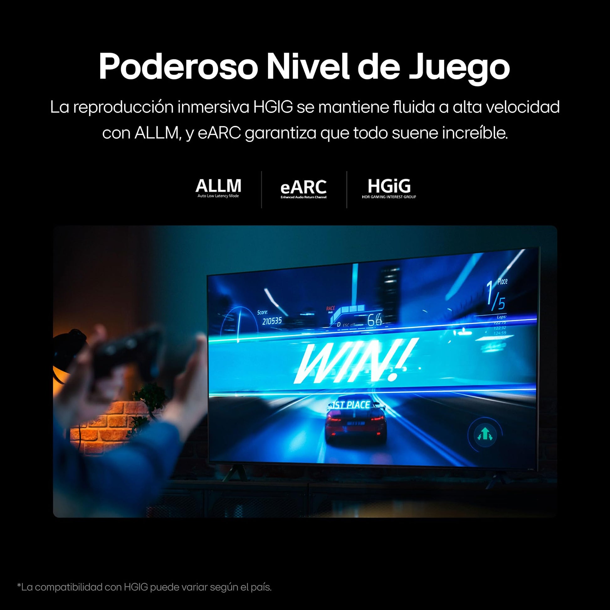 LG Pantalla QNED 55 Pulgadas 4K Smart TV 2024 ThinQ AI 55QNED80TSA