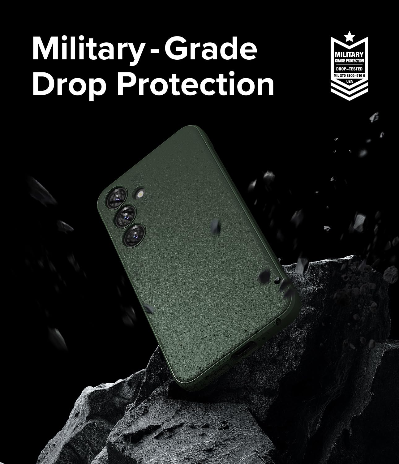 Funda Samsung Galaxy S24 Ringke Dark Green Antihuellas y Antideslizante