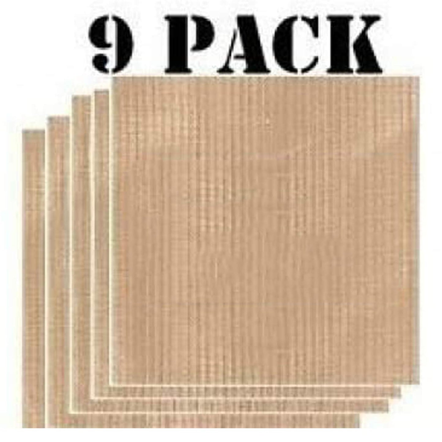 Globalis - Superior , Pack de 9 superorganización no-stick, Dupont Teflon re-utilizable deshidratador de comida hojas para Excalibur 2500, 2900, 3500, 3900 ó 3926 T. Medidas de hoja 35,56 cm x 35,56 cm se ajusta Excalibur 5 Y 9 bandejas.