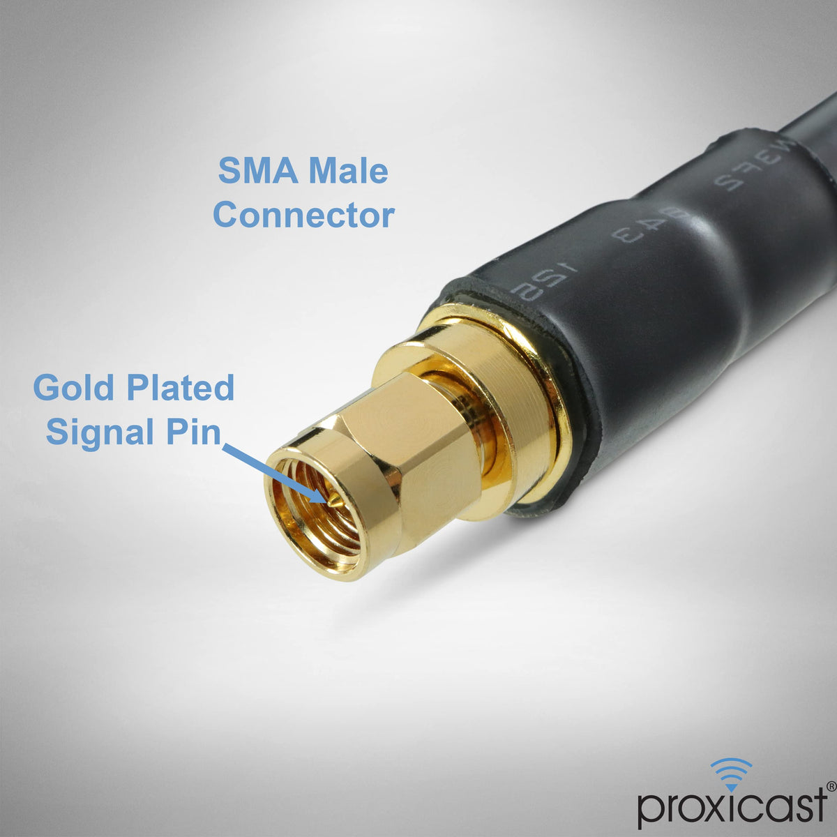 Cable Coaxial SMA a N Premium Proxicast Negro 36 Pies para 4G LTE y Enrutadores 5G