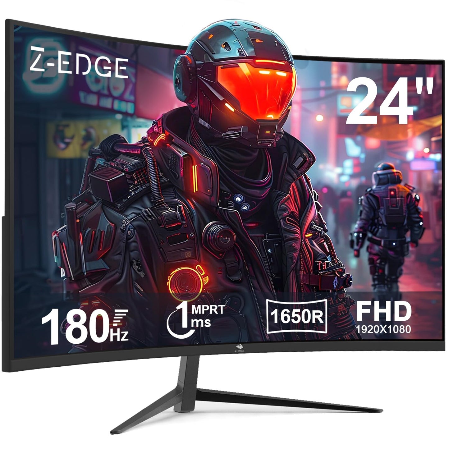 Monitor de Juego Z-Edge UG24 Curvo FHD 1080 con 180 Hz