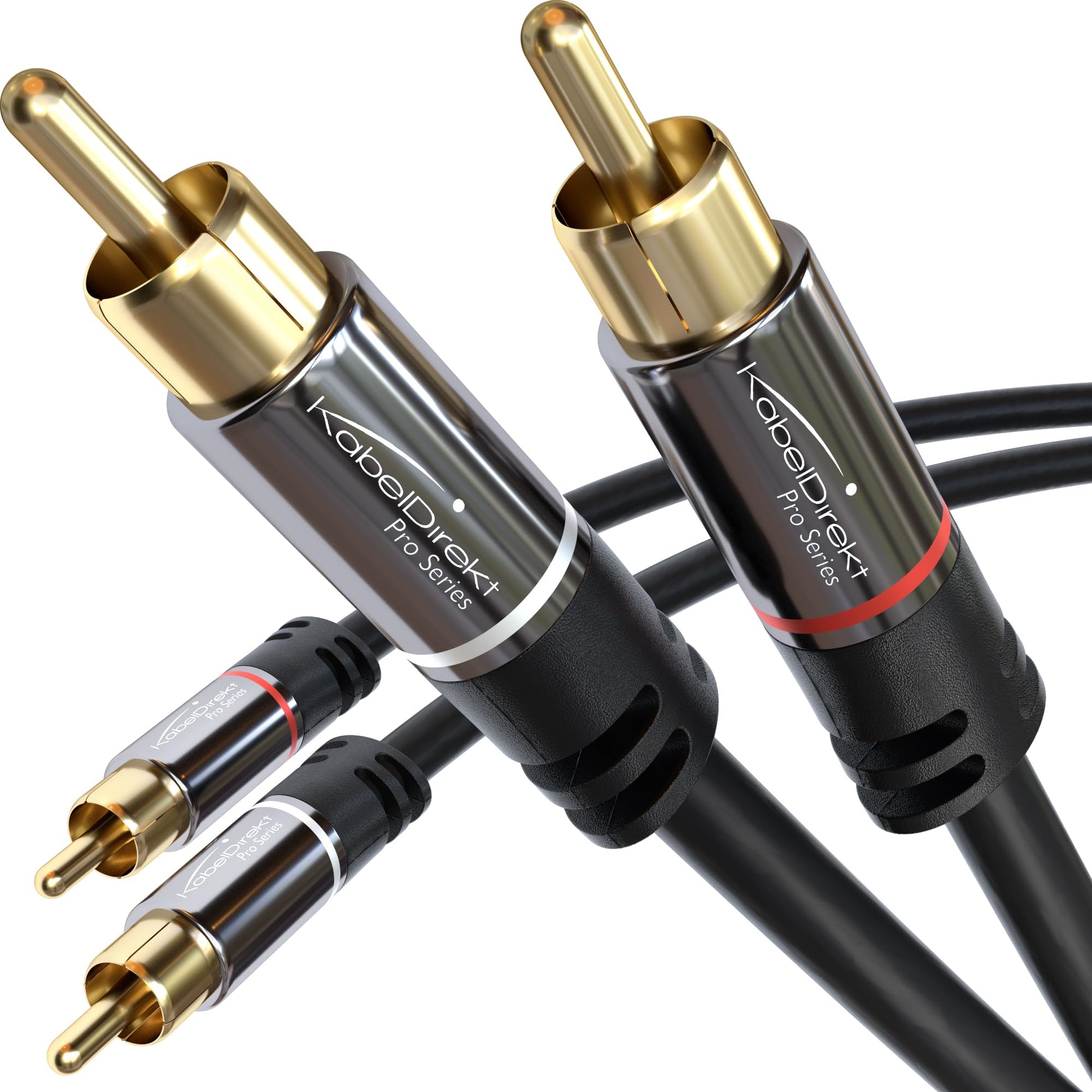 KabelDirekt – Cable RCA – 6ft/1.8m – 2×2