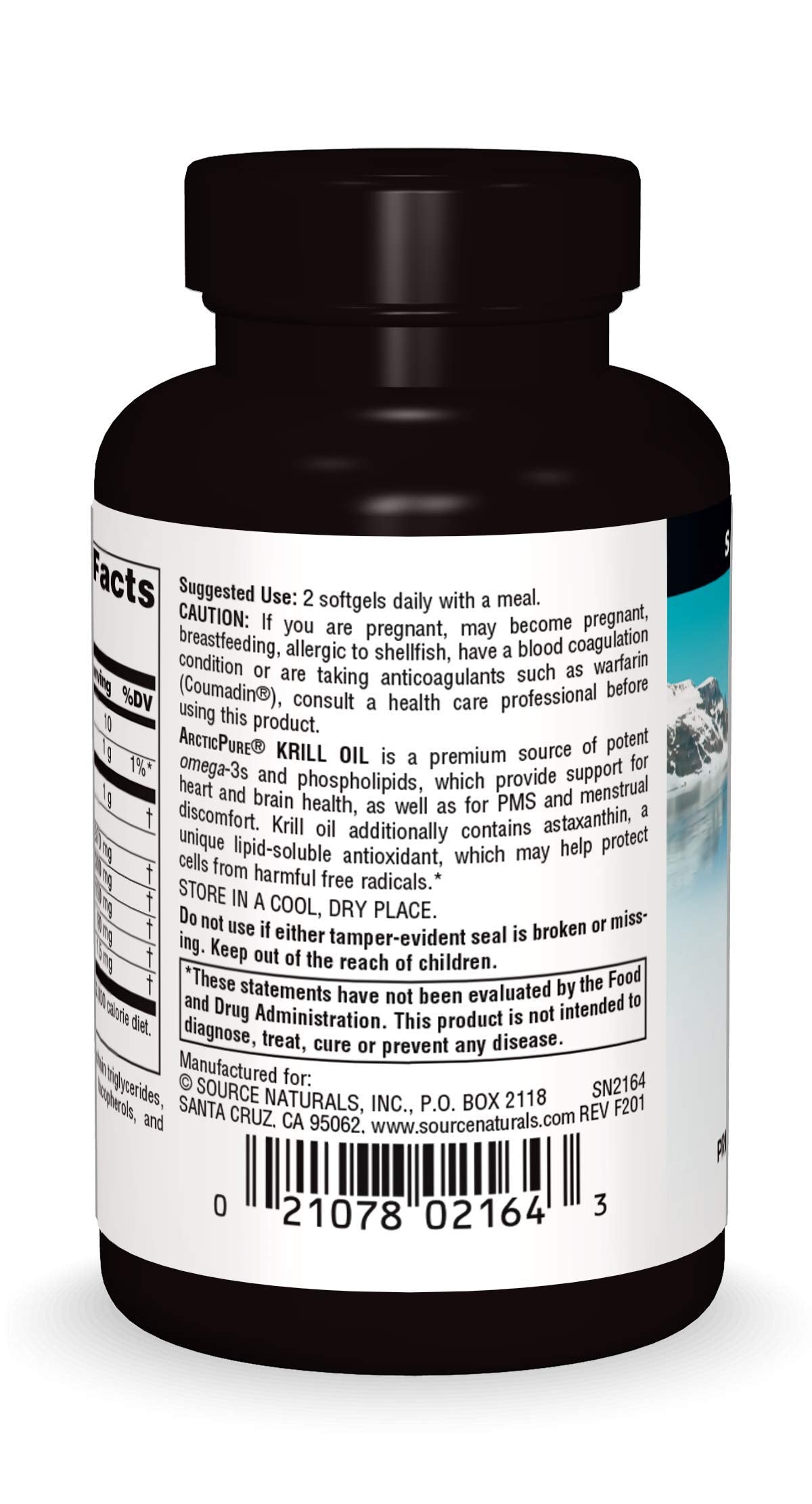 Source Naturals ArcticPure Krill Oil 500mg, 30 Softgels