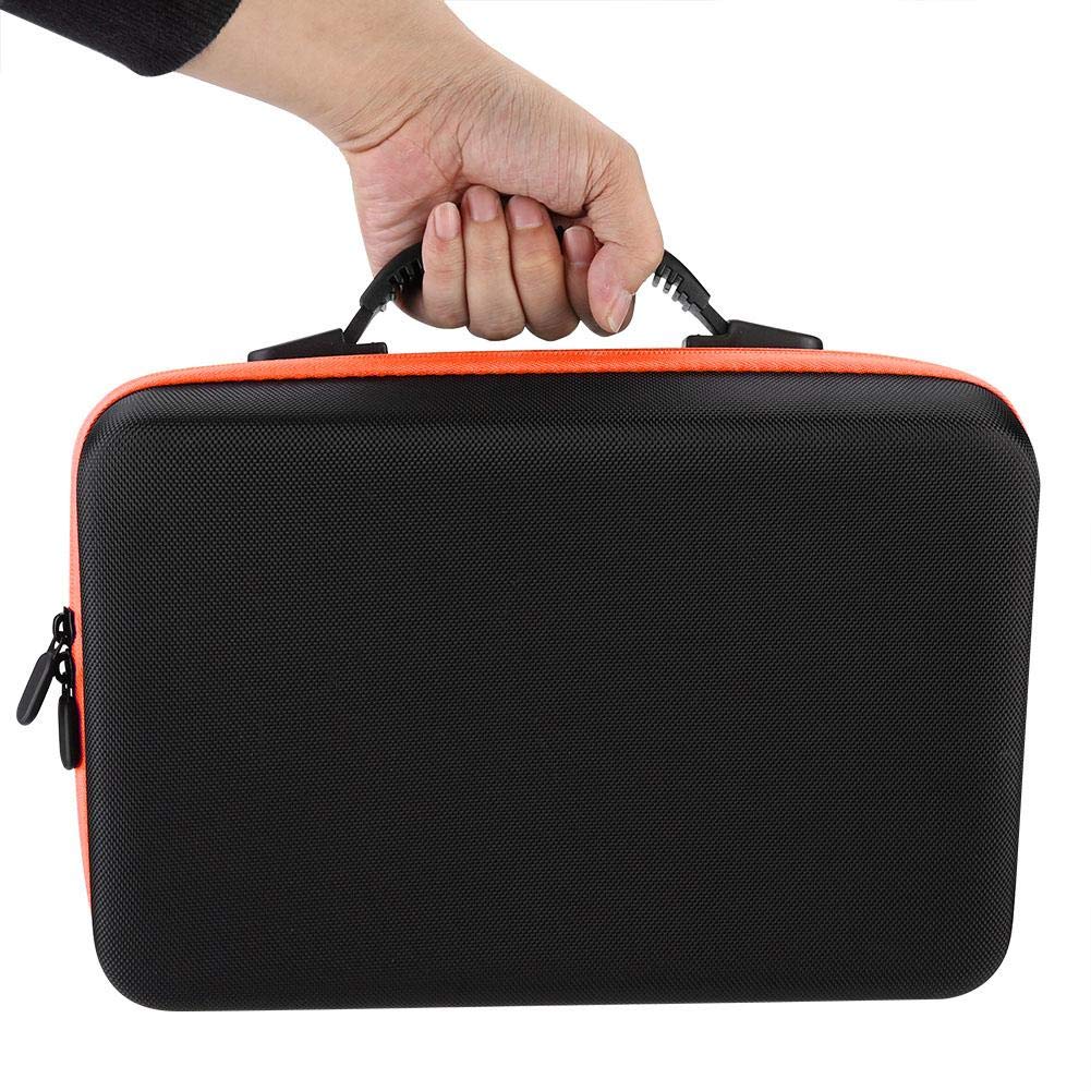 Estuche de transporte de aceites esenciales para 60 botellas de 5 ml, 10 ml, 15 ml, con asa para aceites aromáticos, bolsa de transporte de viaje (naranja)