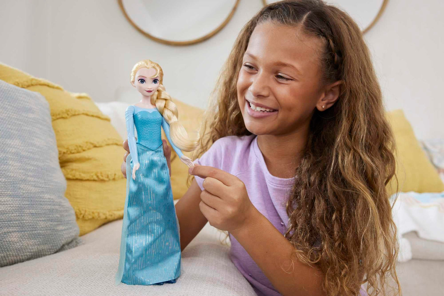 Muñeca Disney Frozen Elsa Mattel reina de hielo para Niñas