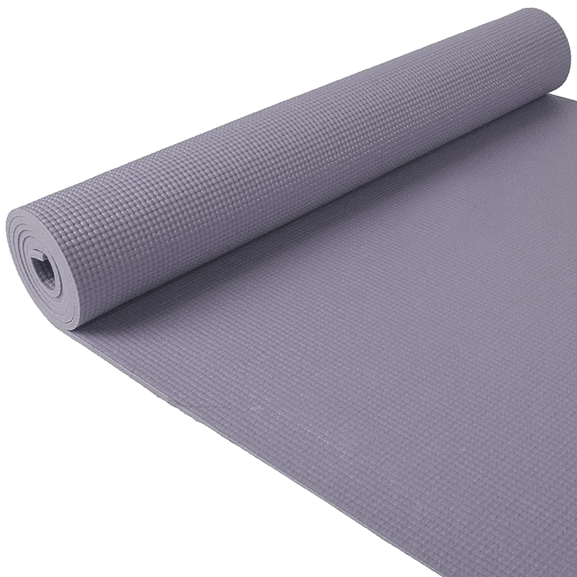 BalanceFrom BFGY-P1GY GoYoga, Tapete de Yoga Multiusos de Alta Densidad Antideslizante con Correa de Transporte, Gris, 1/4 pus