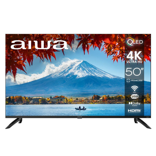 Smart TV Aiwa 50 Pulgadas QLED 4K UHD con HDR y Dolby Audio