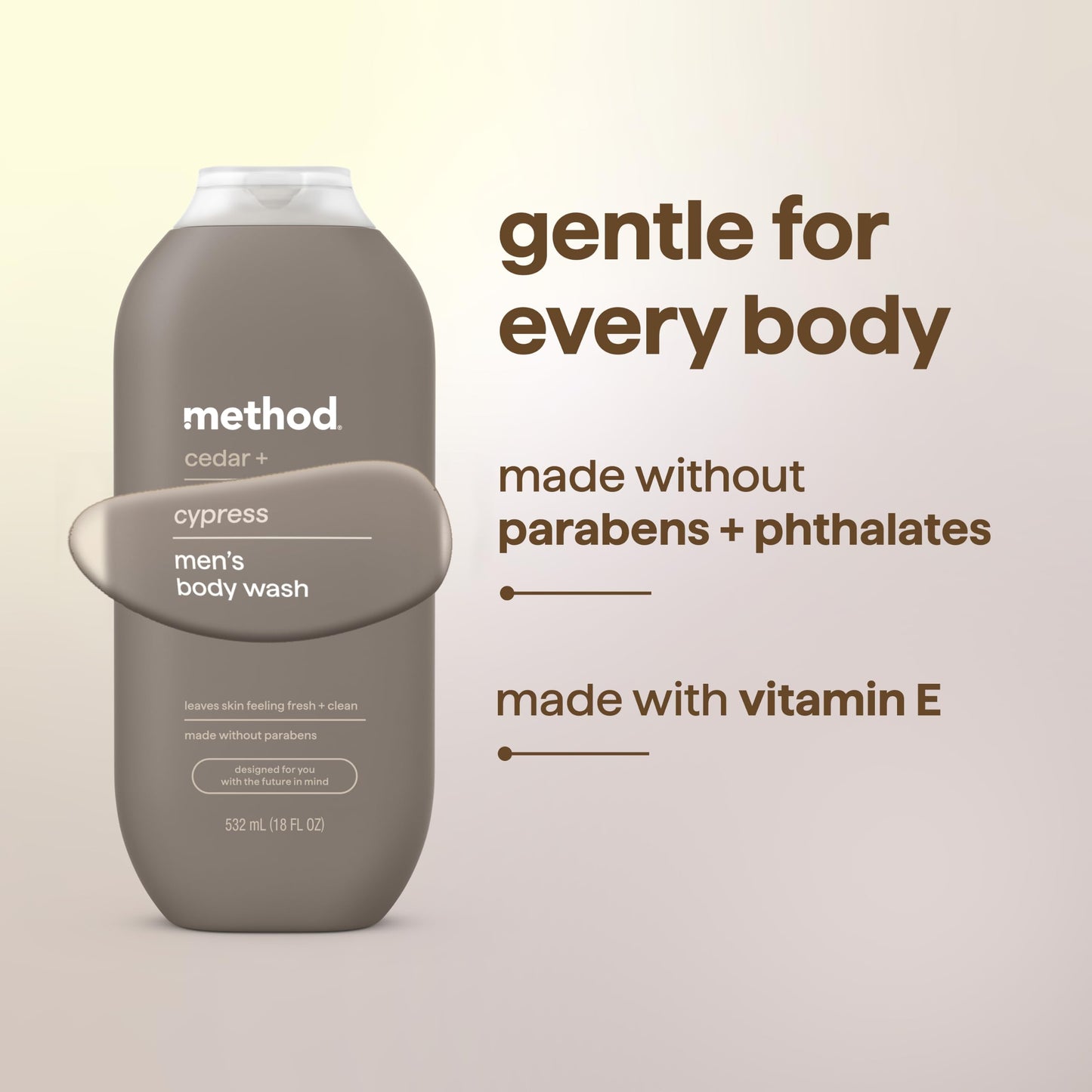 Method - Hombre Body Wash Cedar + Cypress - 18 la Florida. onza.