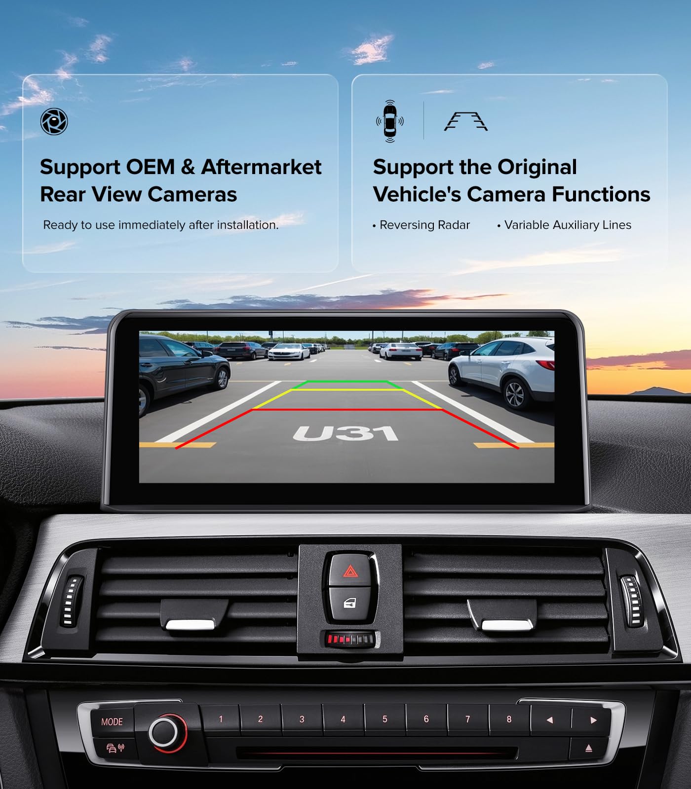 Carplay estéreo de coche Linux de 10.2 pulgadas para BMW 3 Series F30 F31 4 Series F32 F36 (2013-2016) Sistema NBT solamente, arranque rápido, inalámbrico CarPlay Android Auto Radio, pantalla táctil